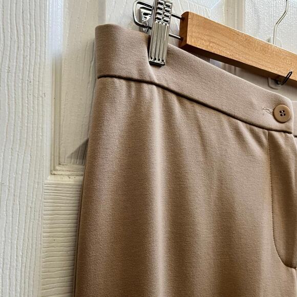 Eileen Fisher Camel Ponte Knit Elastic Waistband Pant Size Small 31 Inch Inseam - Picture 4 of 12